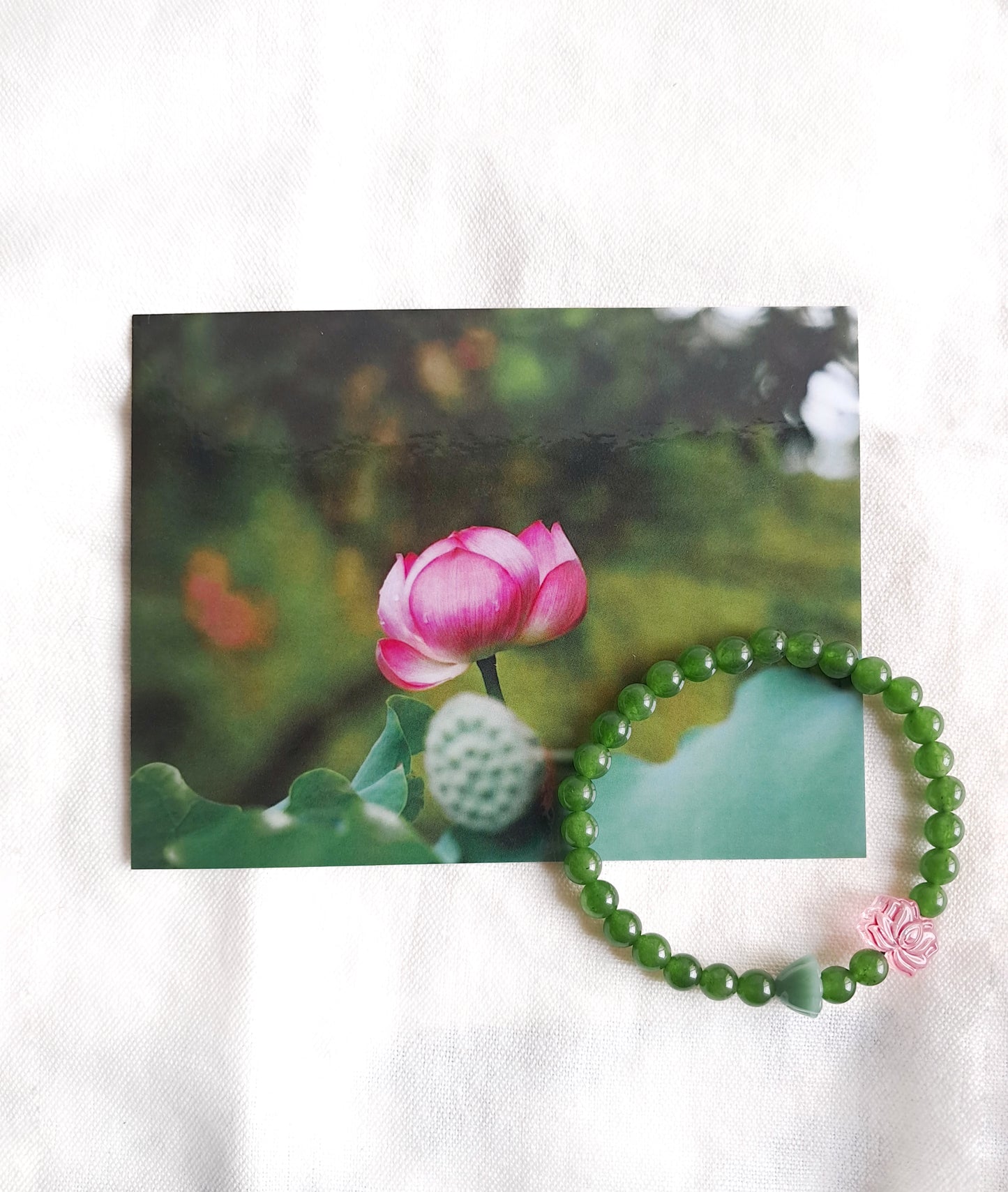 Bracelet "Lotus rose"