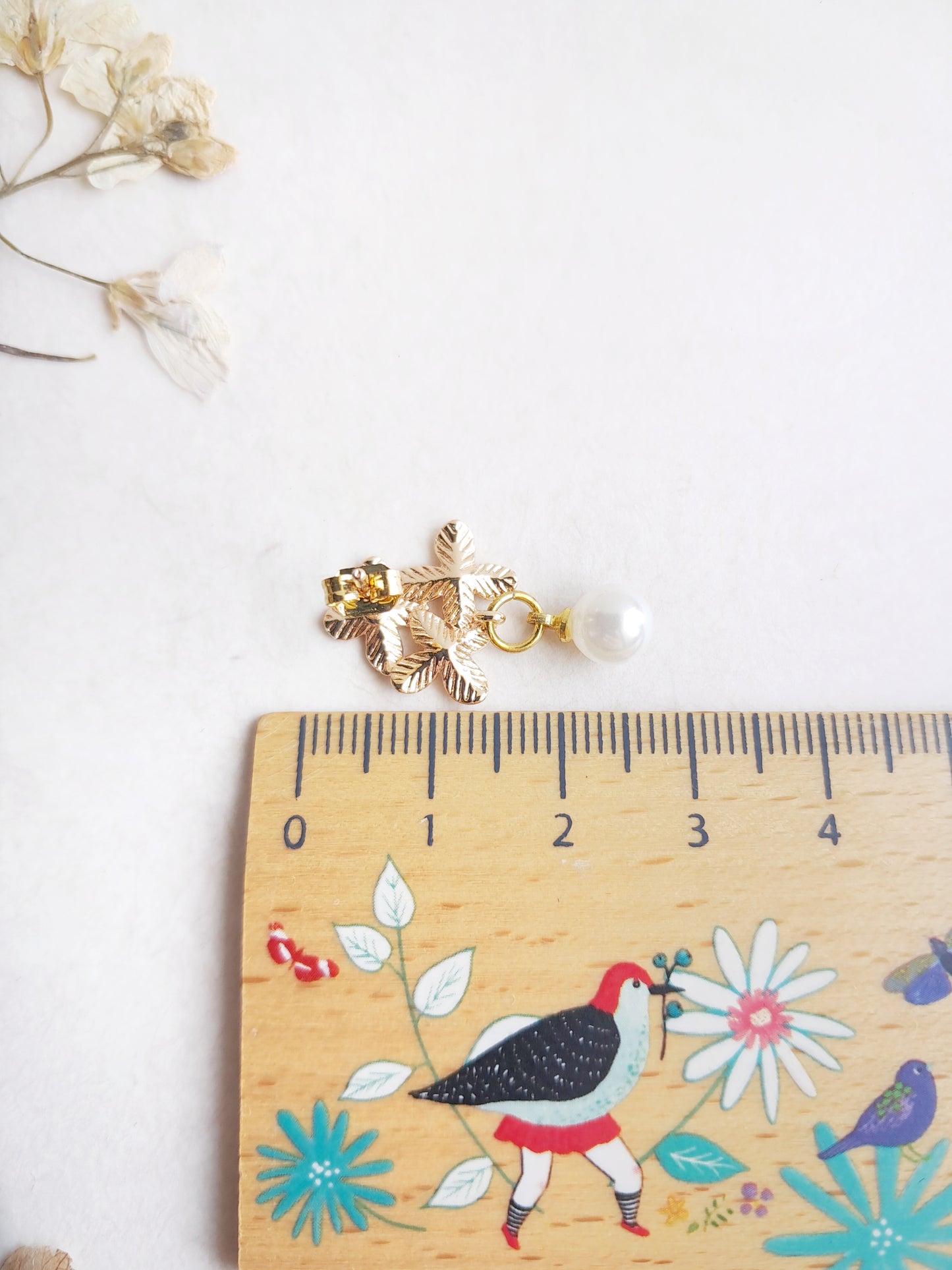 Boucles d'oreilles fleurs d'hortensia