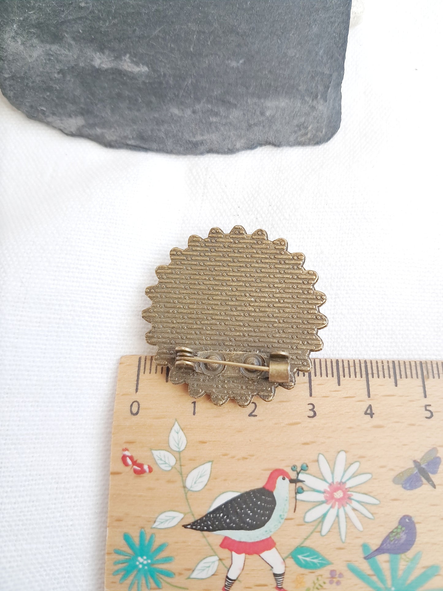 Broche détail du soleil d'après une œuvre de Van Gogh