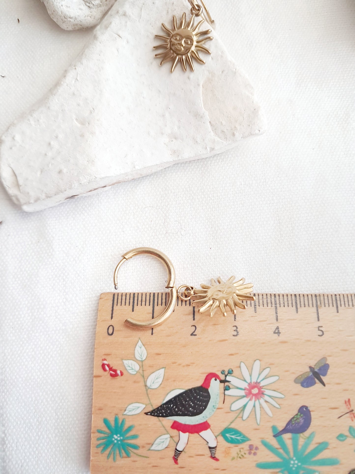 Boucles d'oreilles créoles soleils