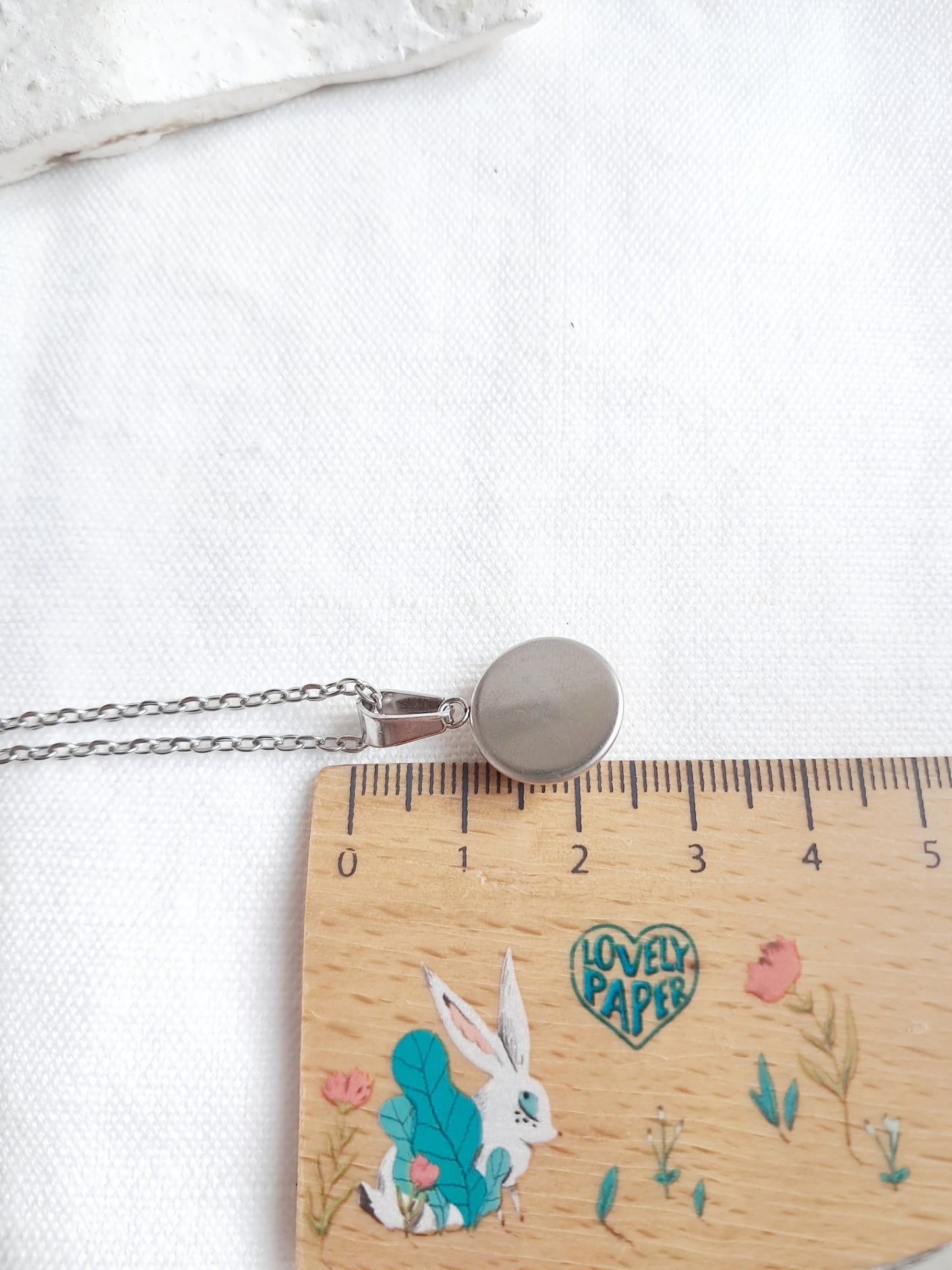 Collier en améthyste et acier inoxydable