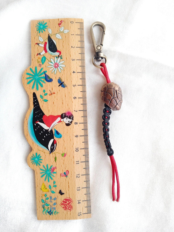 Porte-clés Spiderman rouge en laiton