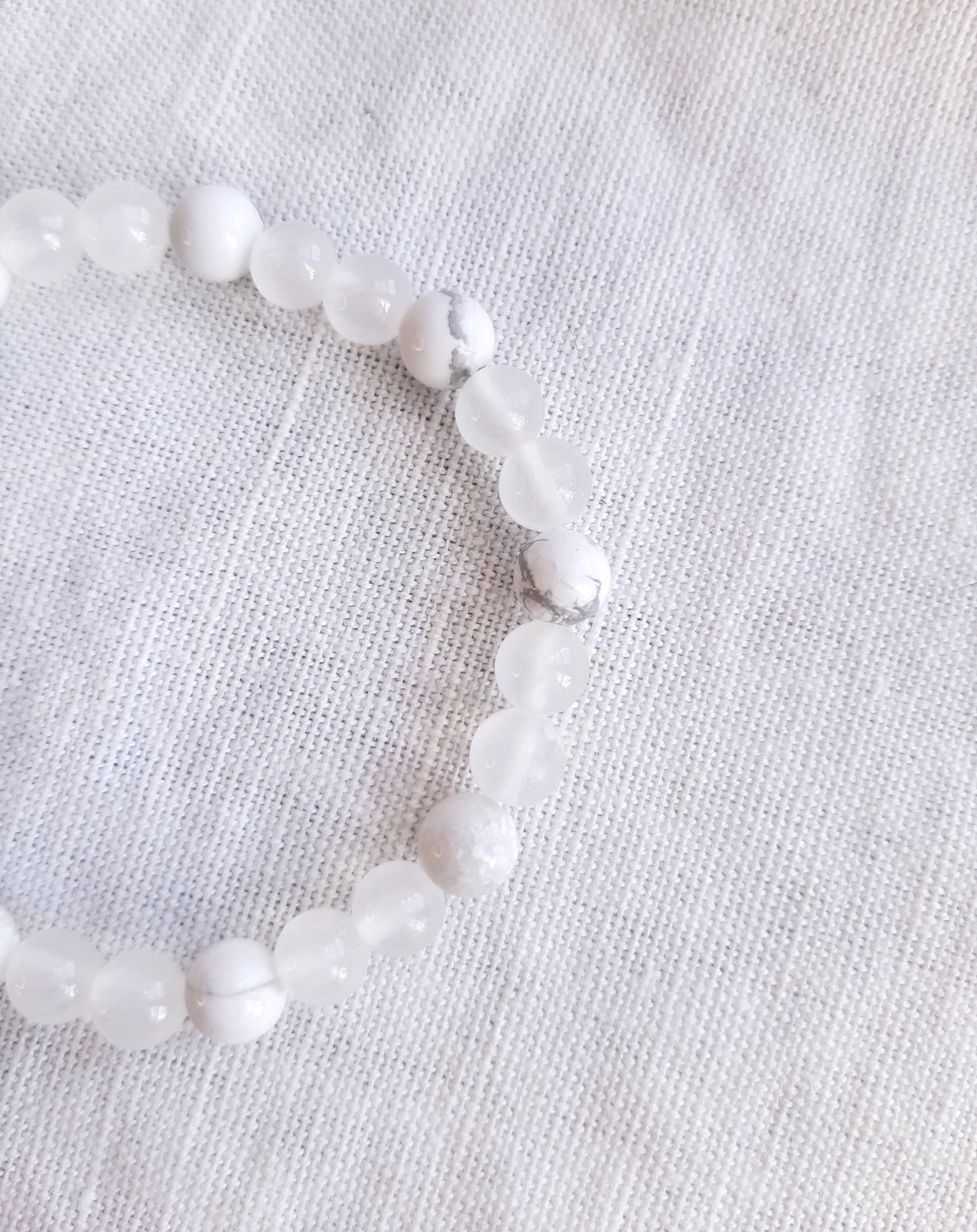 perles en howlite et jade