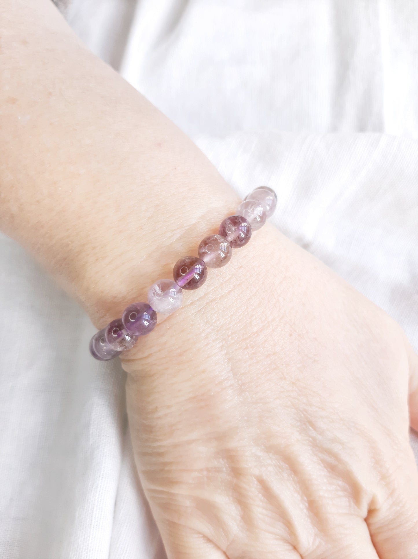 bracelet en amétrine porté