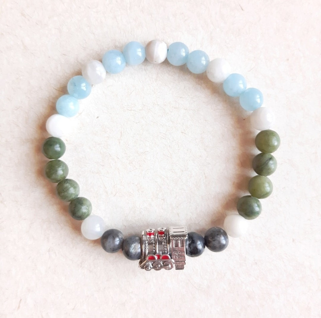 Bracelet the landscapes of Hogwarts Express with its charm