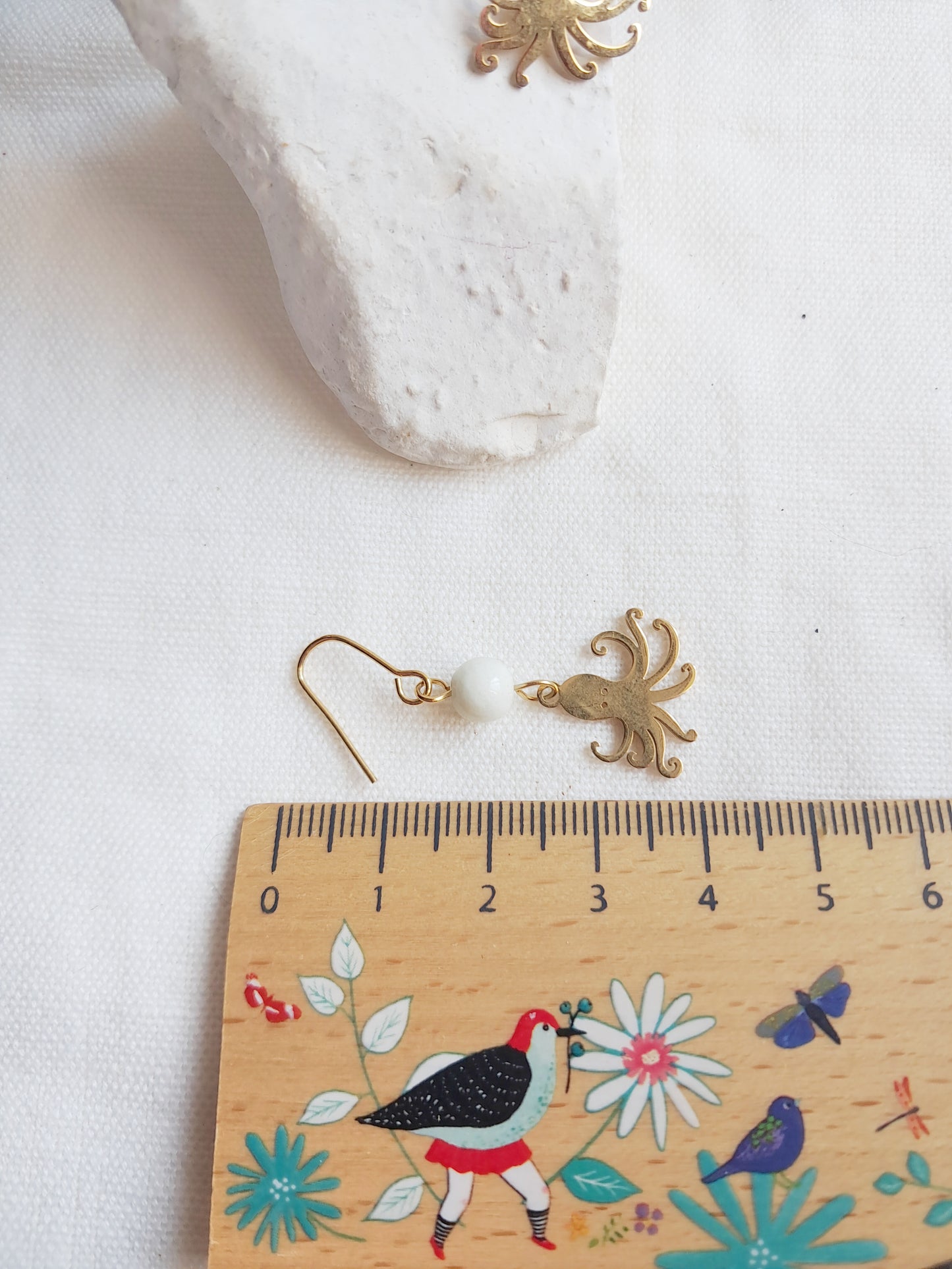 Boucles d'oreilles pendantes pieuvres