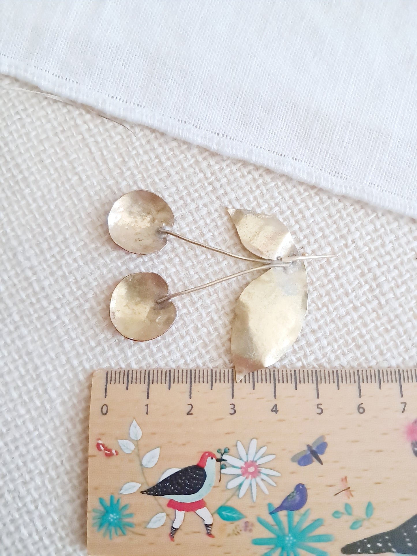 Boucles d'oreilles cerises en laiton