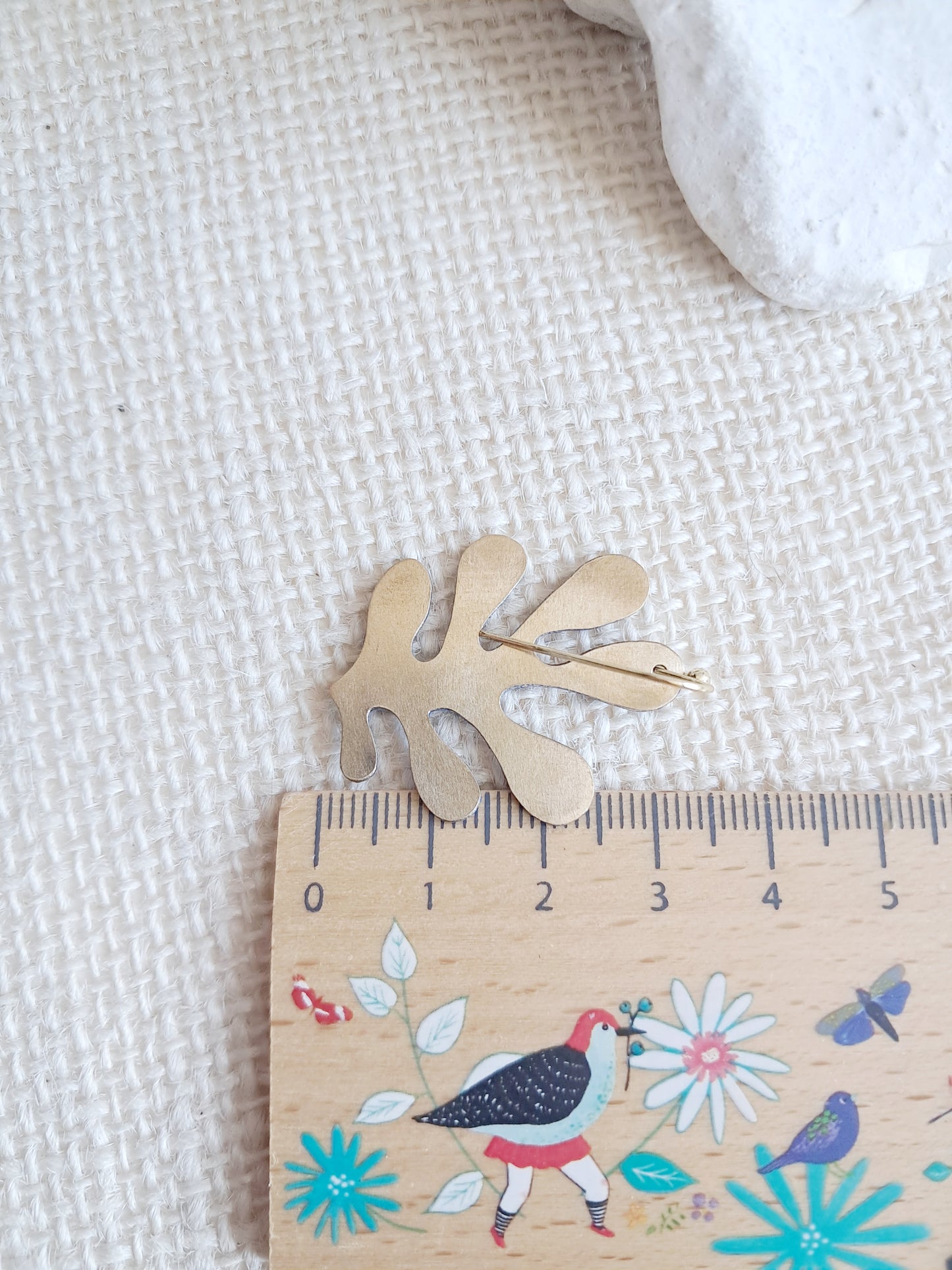 Boucles d'oreilles algue corail bleu inspiration Matisse