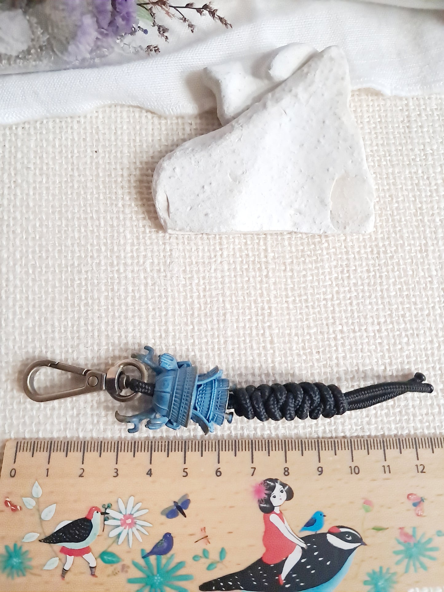 Porte-clés Chopper samouraï bleu