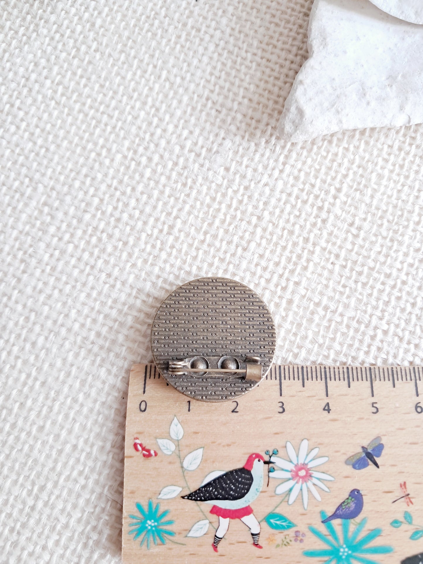 Broche cabochon "La nuit étoilée" de Van Gogh