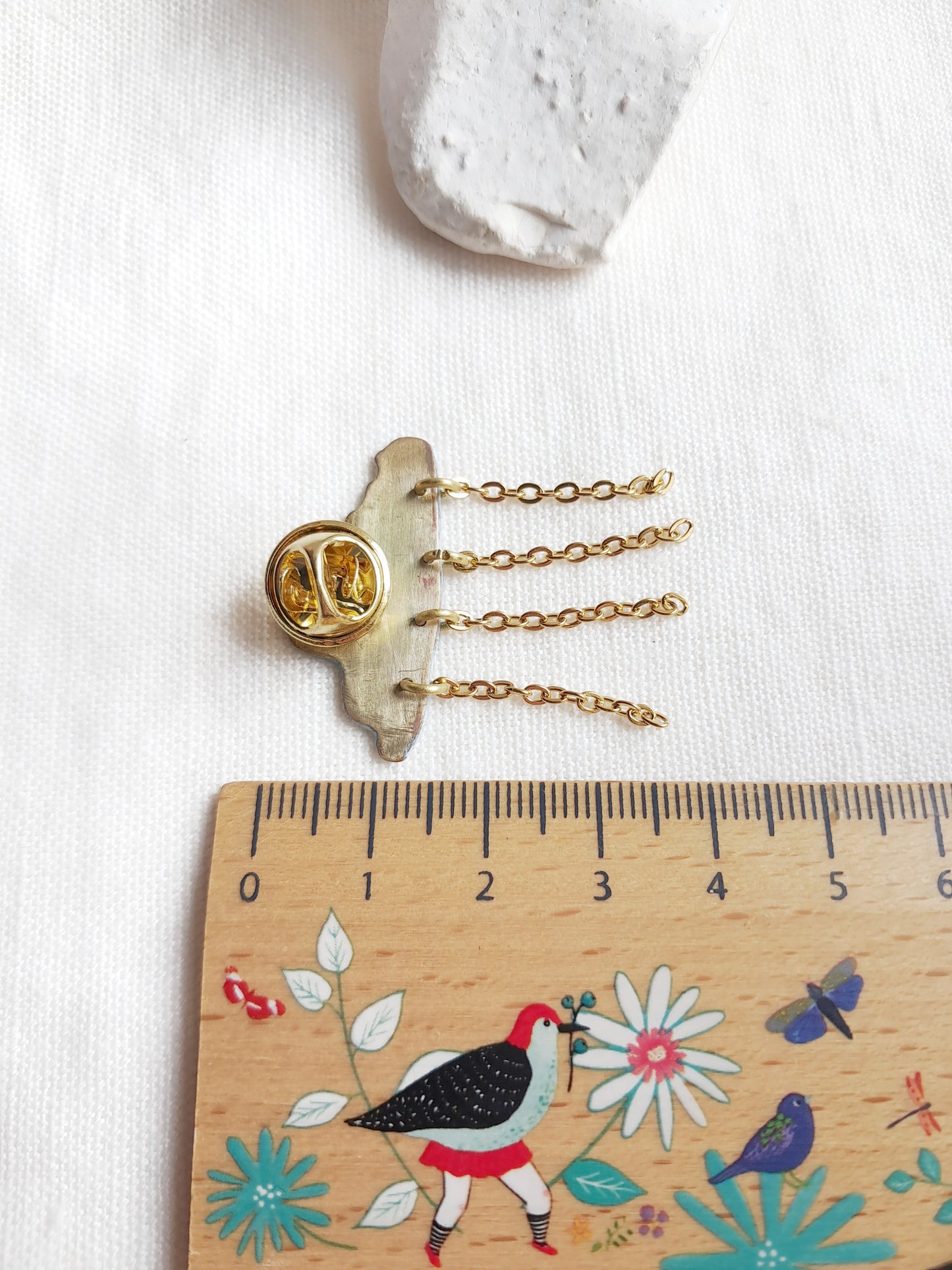 Pin's nuage de pluie en laiton