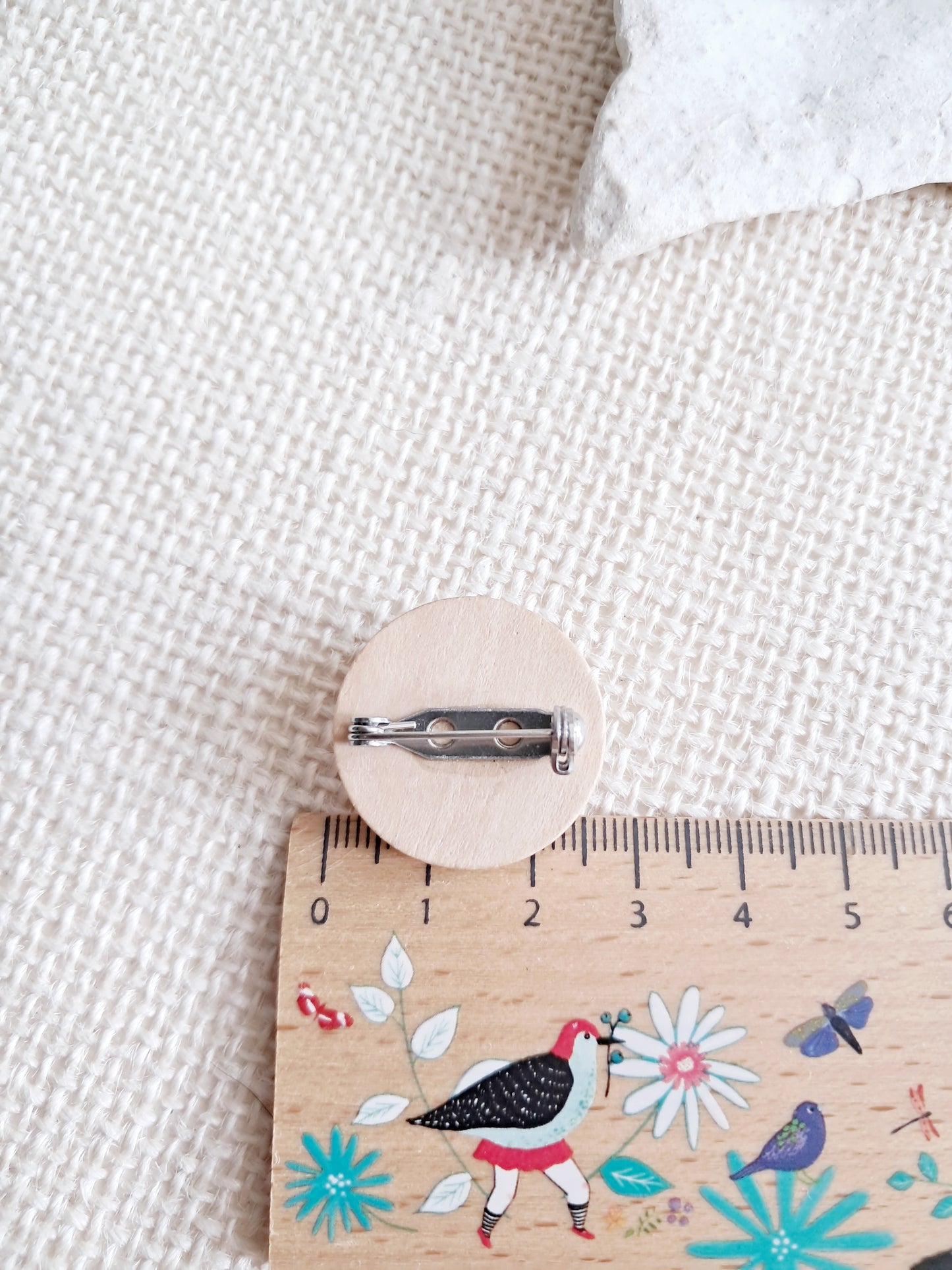 Broche cabochon cochon