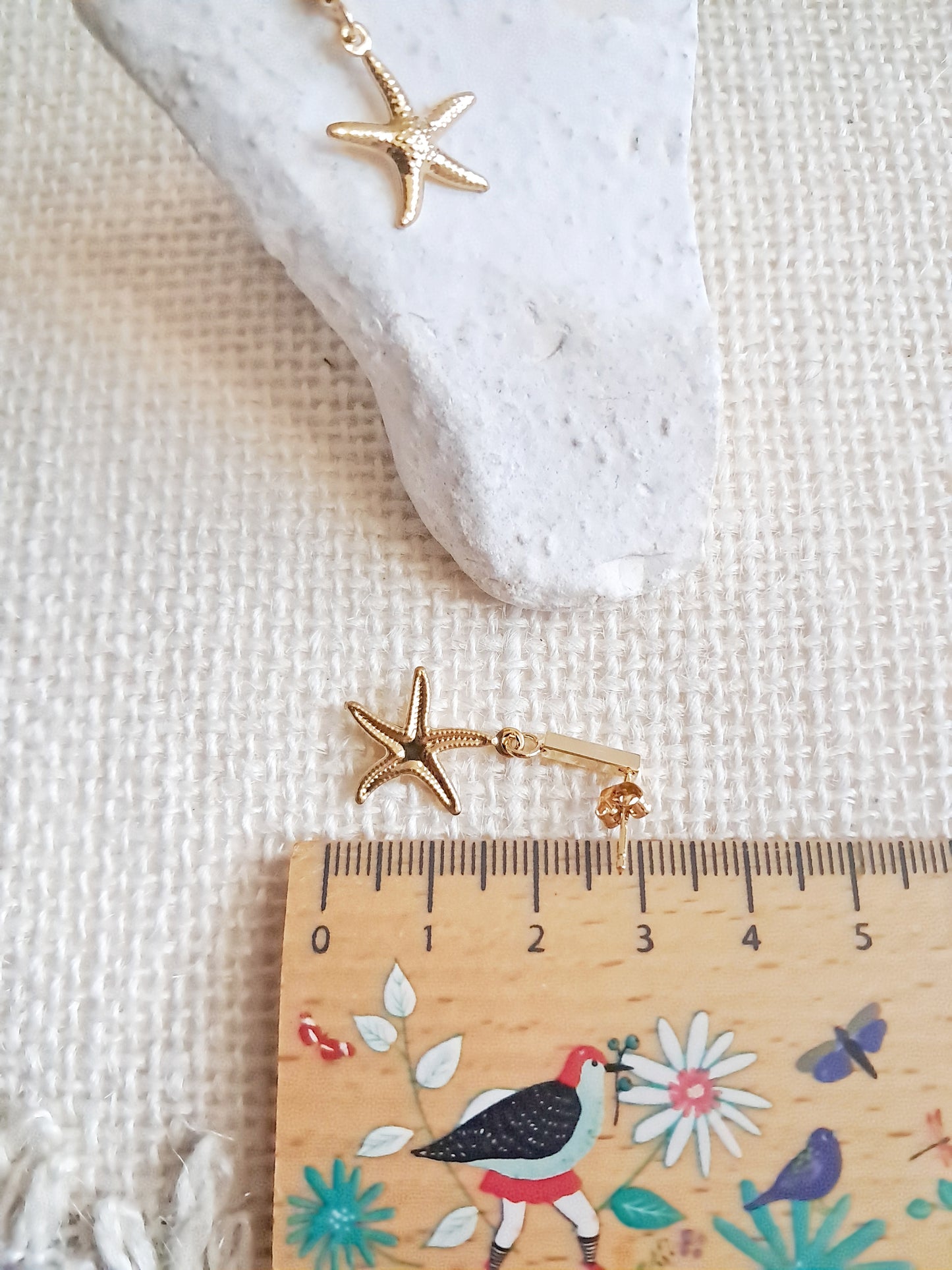 Boucles d'oreilles étoiles de mer