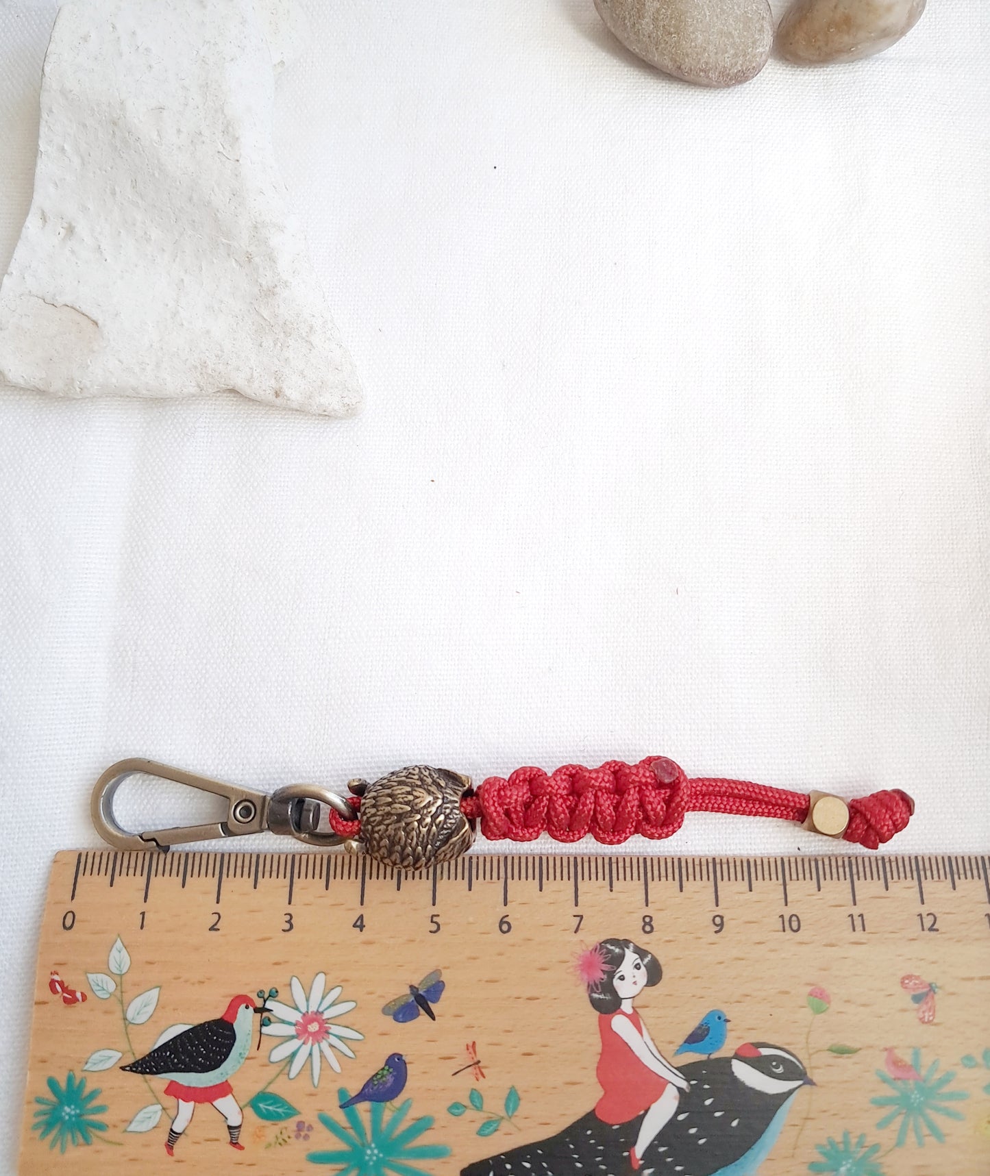 Porte-clés hibou en laiton