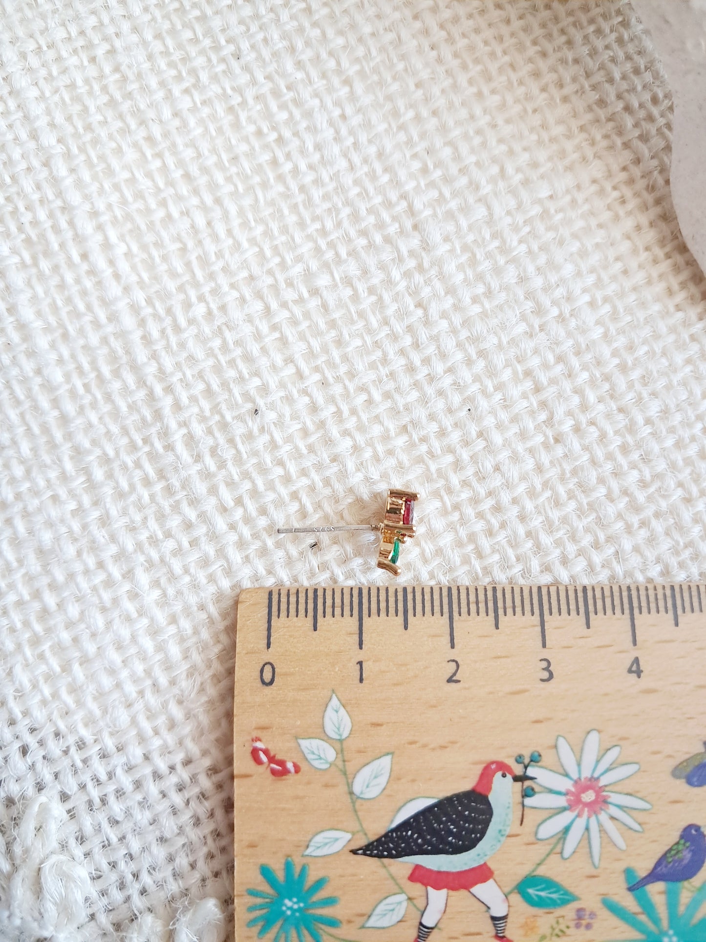 Boucles d'oreilles clous cerises hypoallergéniques