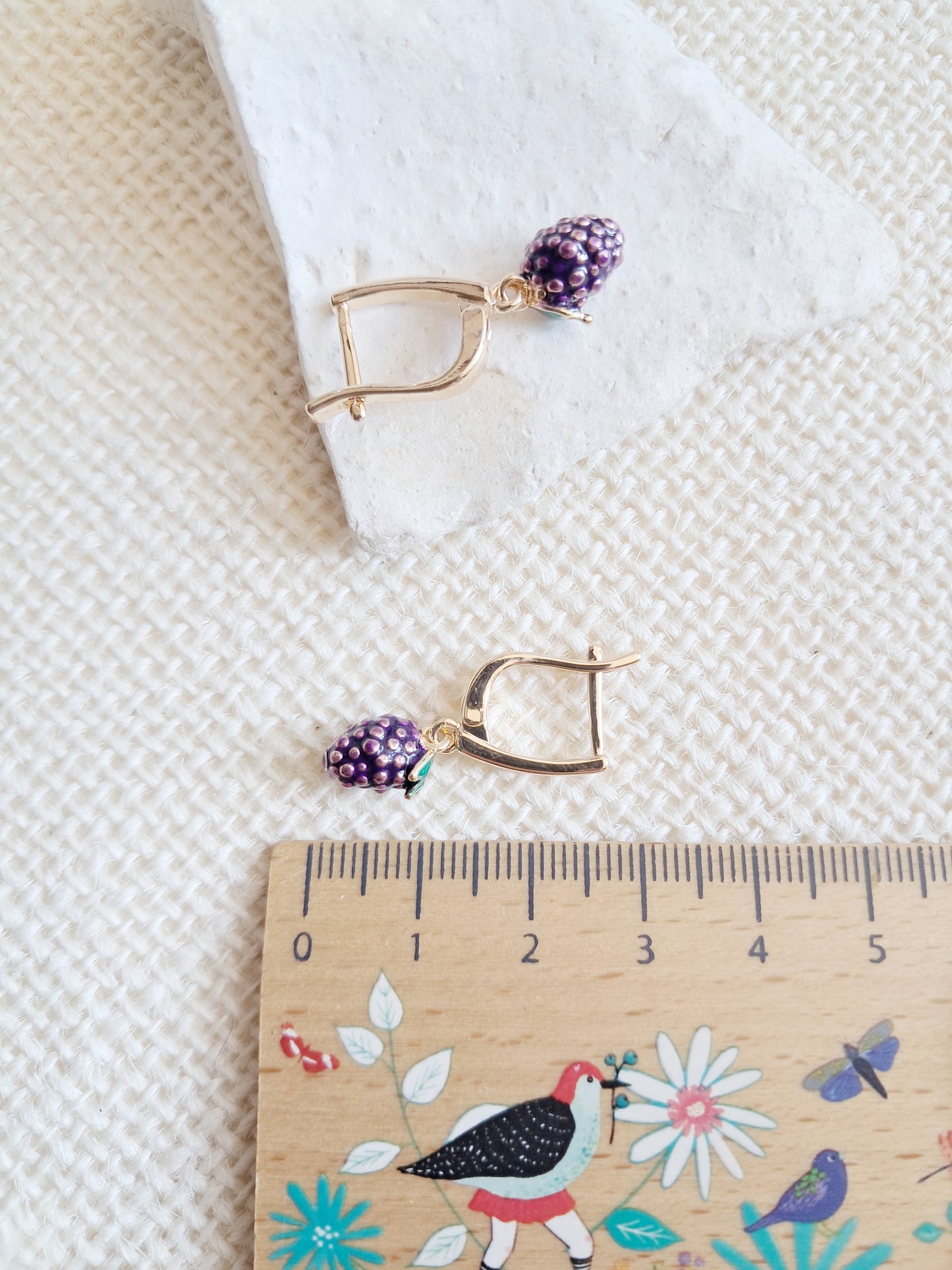 Boucles d'oreilles fruits mûres