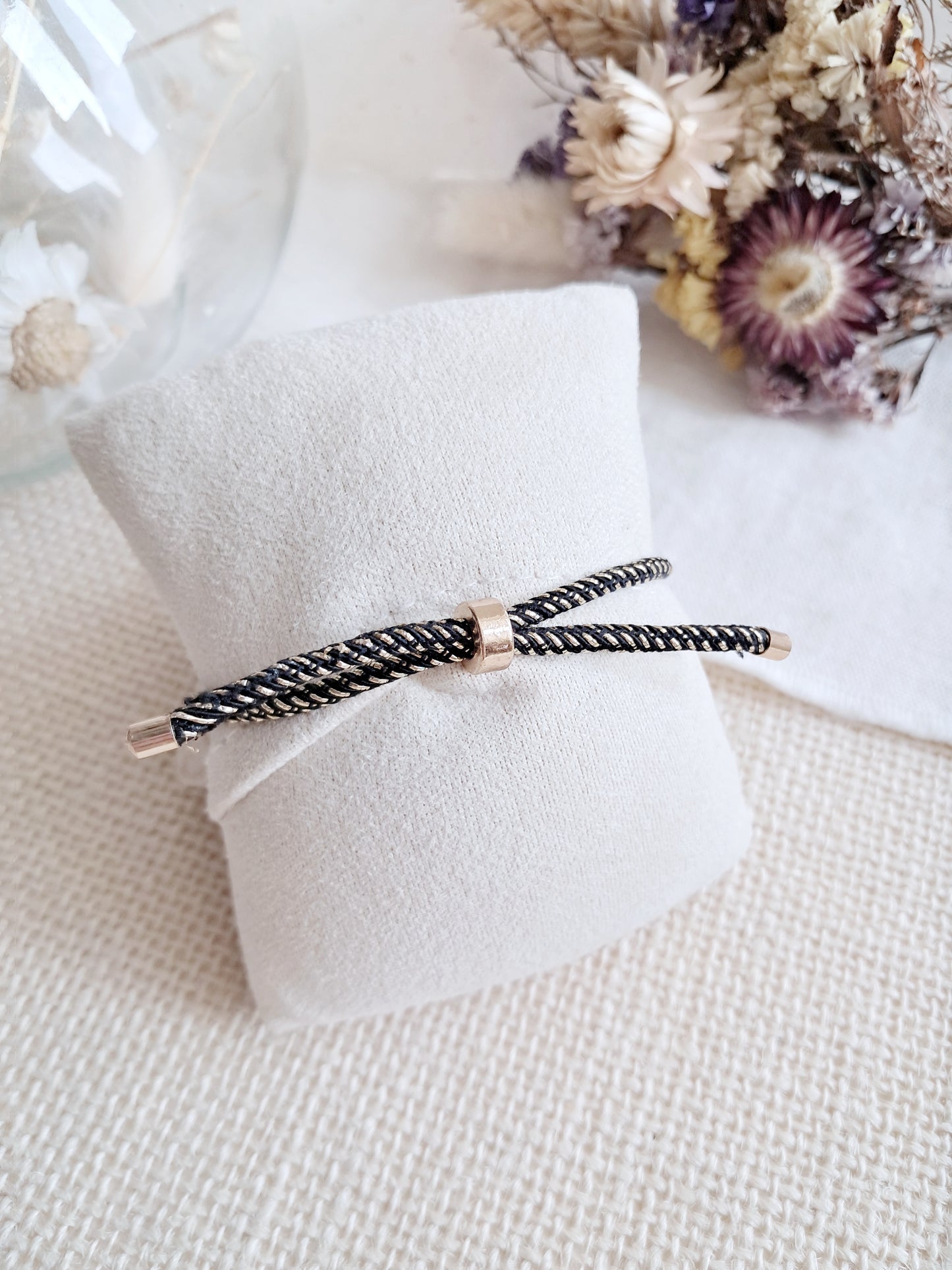 Bracelet ajustable abeille en laiton