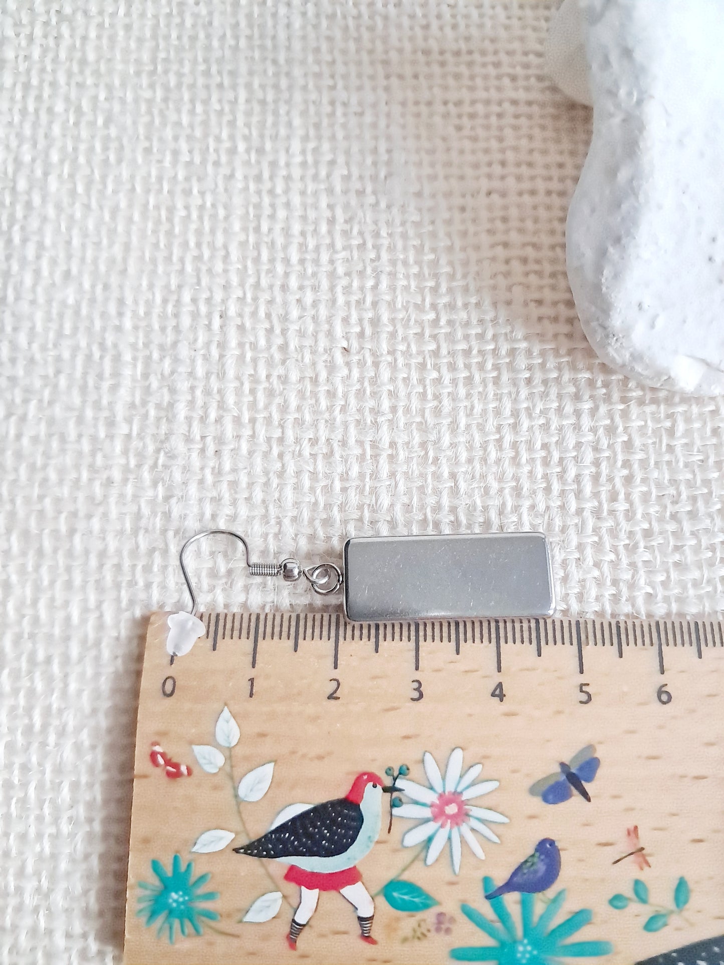 Boucles d'oreilles rectangulaires "Le baiser" de Gustave Klimt