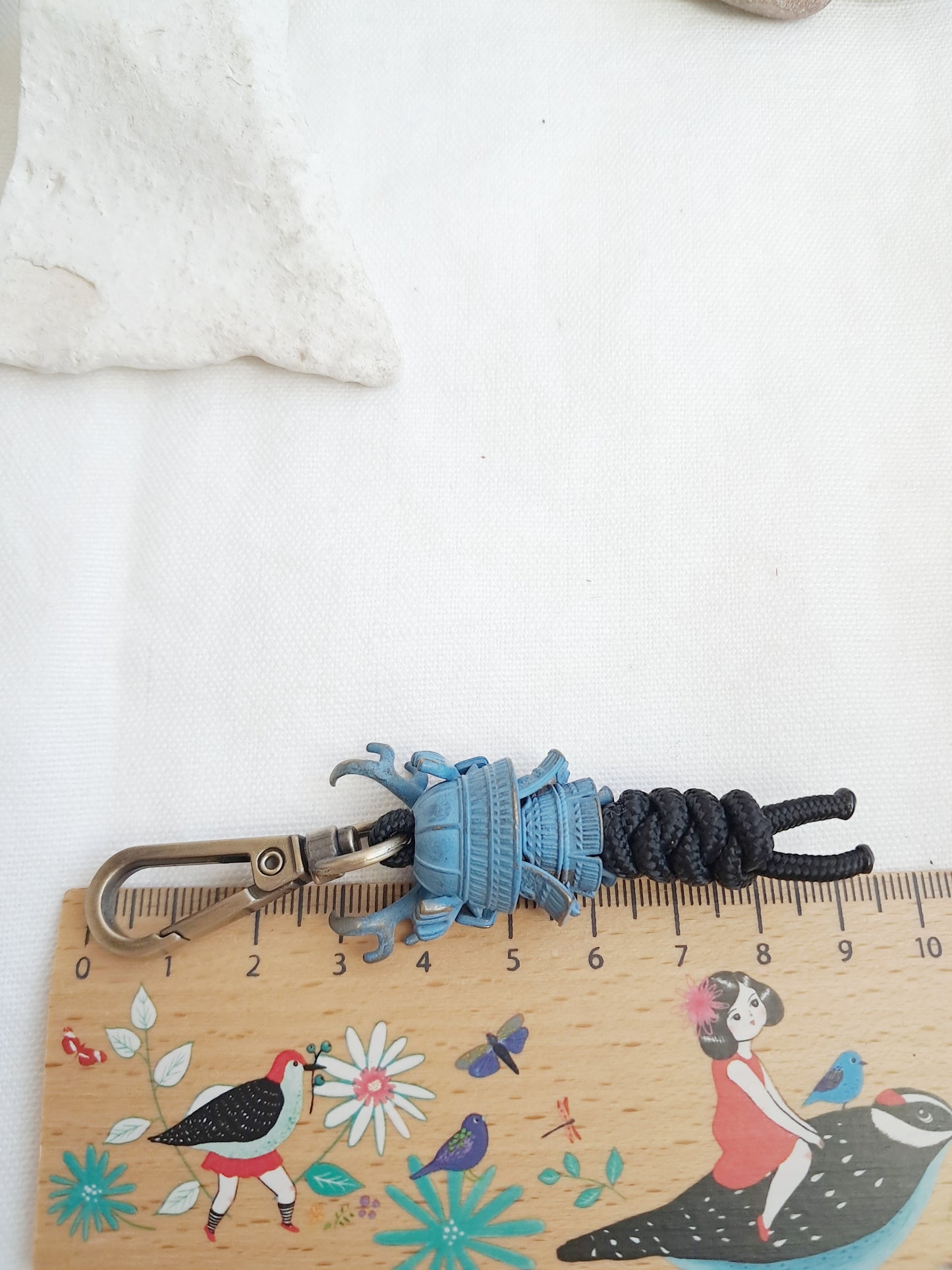 Porte-clés Chopper samouraï bleu