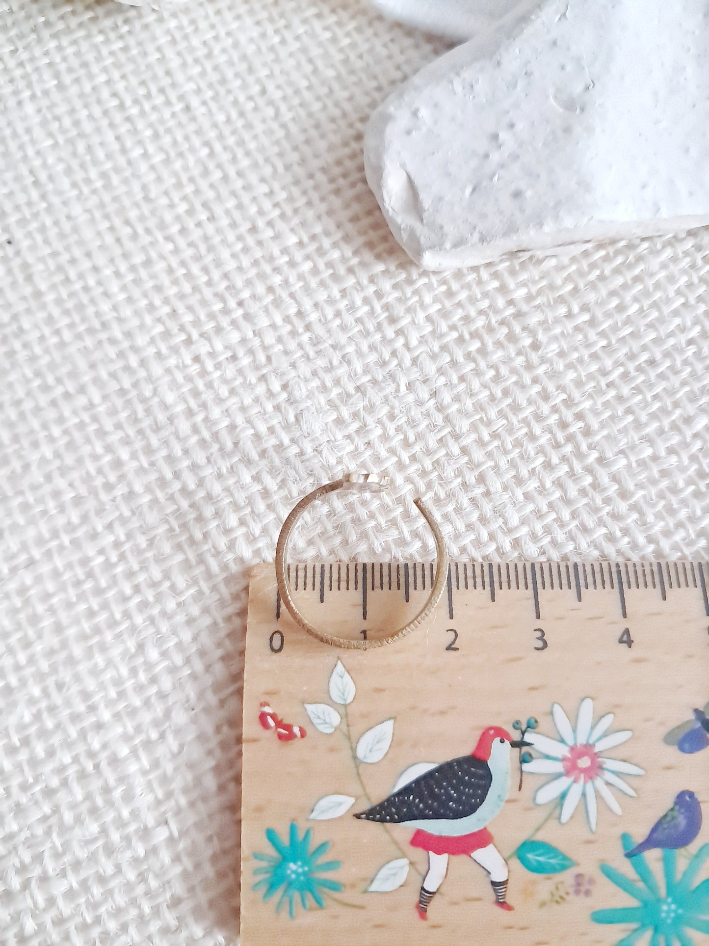 Bague ginkgo en laiton