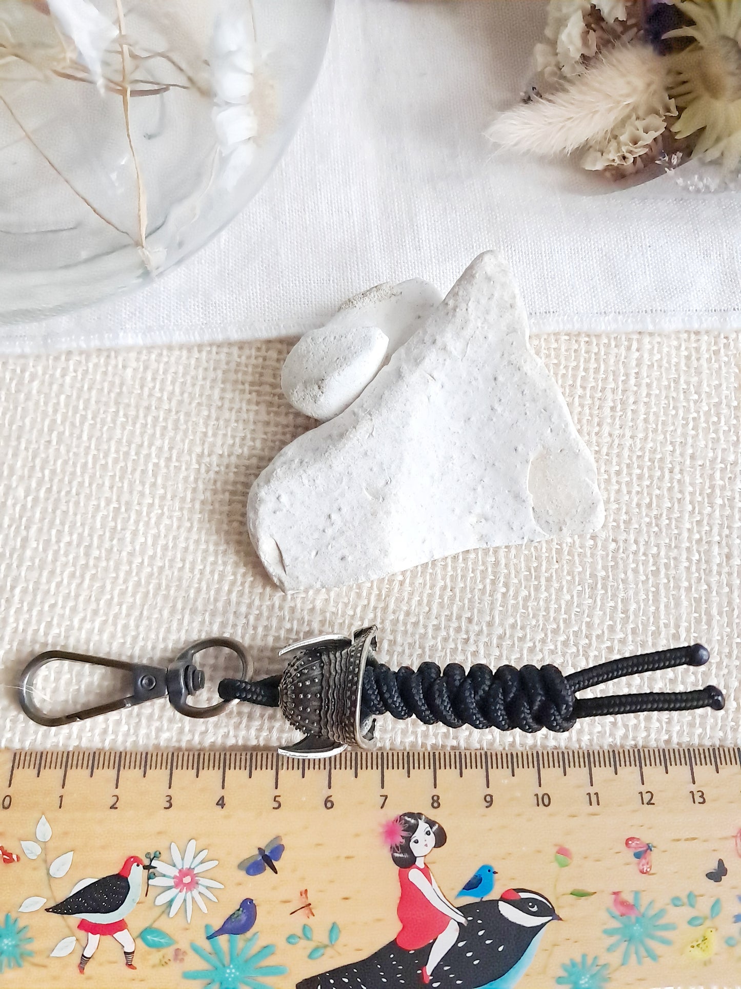 Porte-clés samouraï japonais en laiton