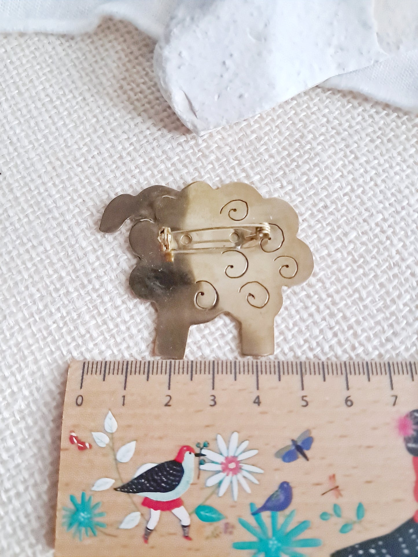 Broche mouton en laiton