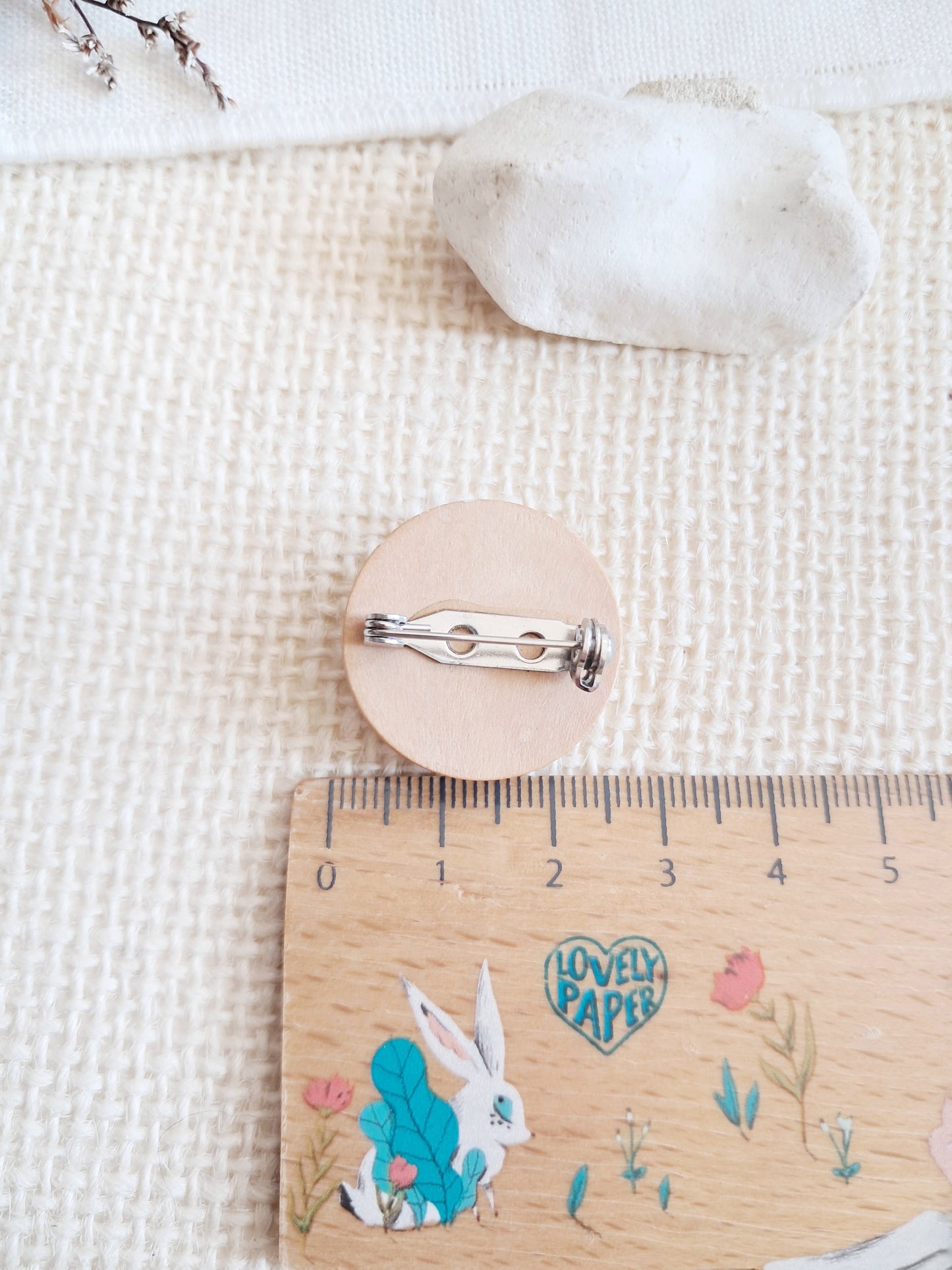 Broche cabochon Snoopy et Woodstock