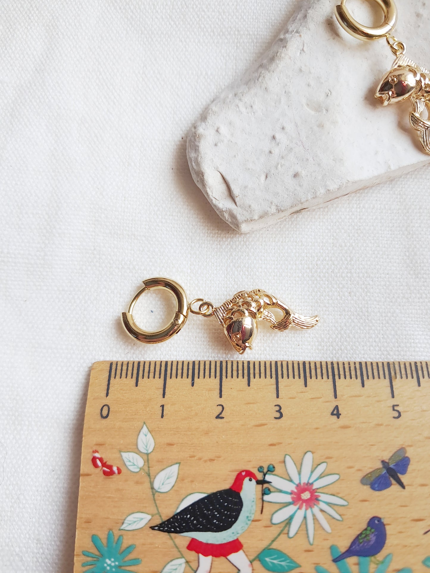 Boucles d'oreilles créoles carpes koï