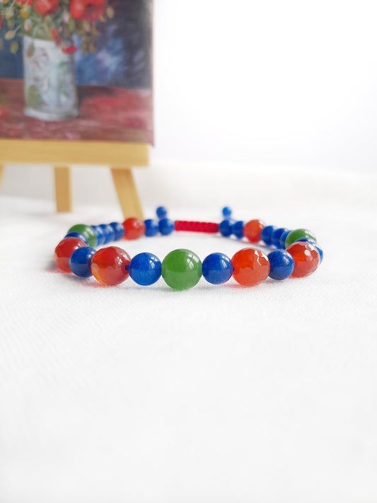 Bracelet shamballa "Bouquet de coquelicots" de Vincent Van Gogh