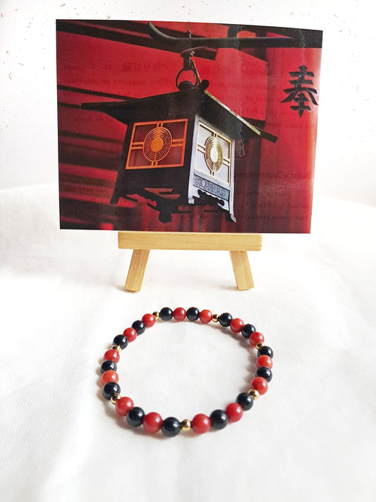 Bracelet inspiré des petites lanternes japonaises (tōrō)