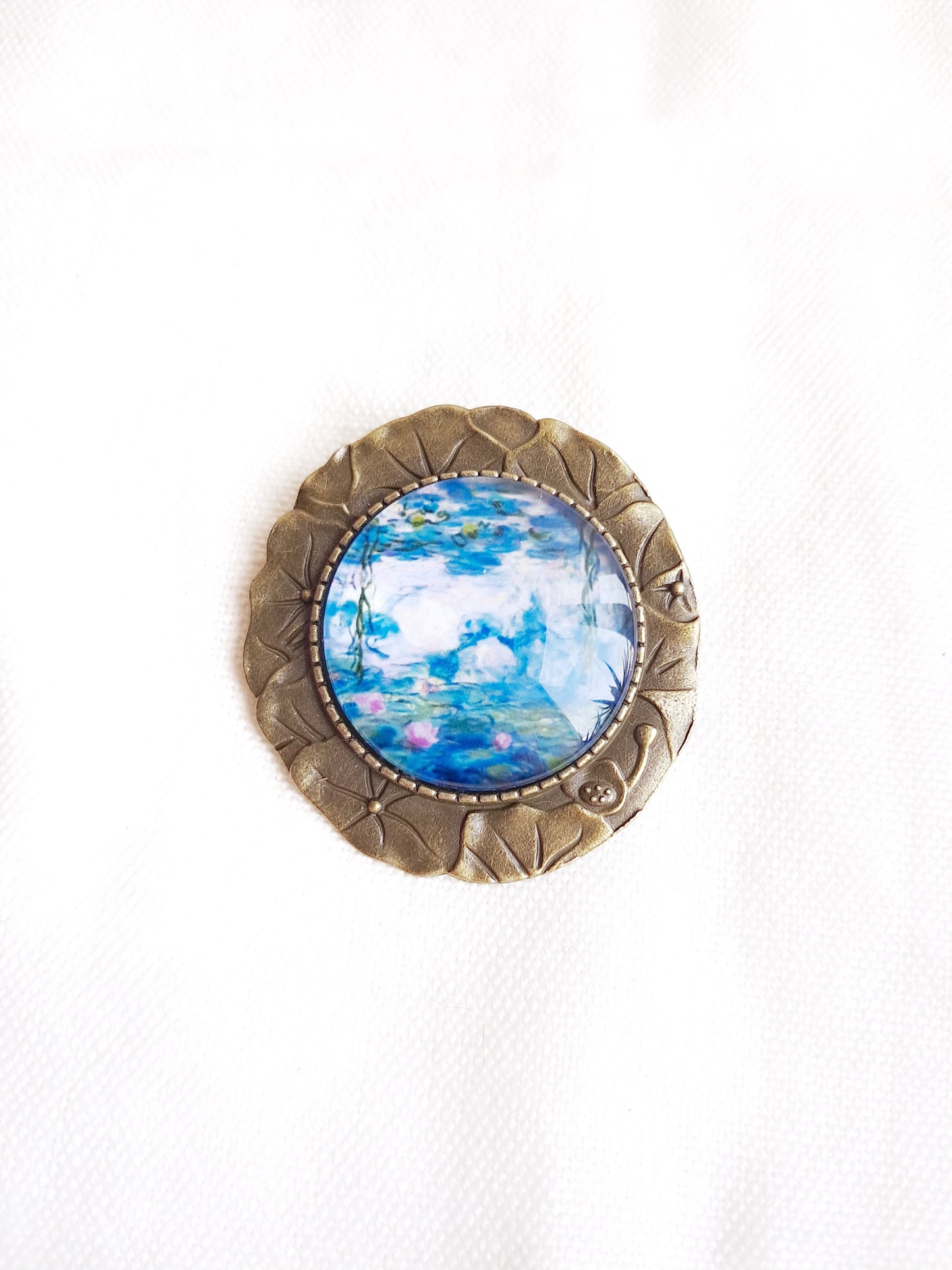 Broche nénuphars nymphéas de Monet