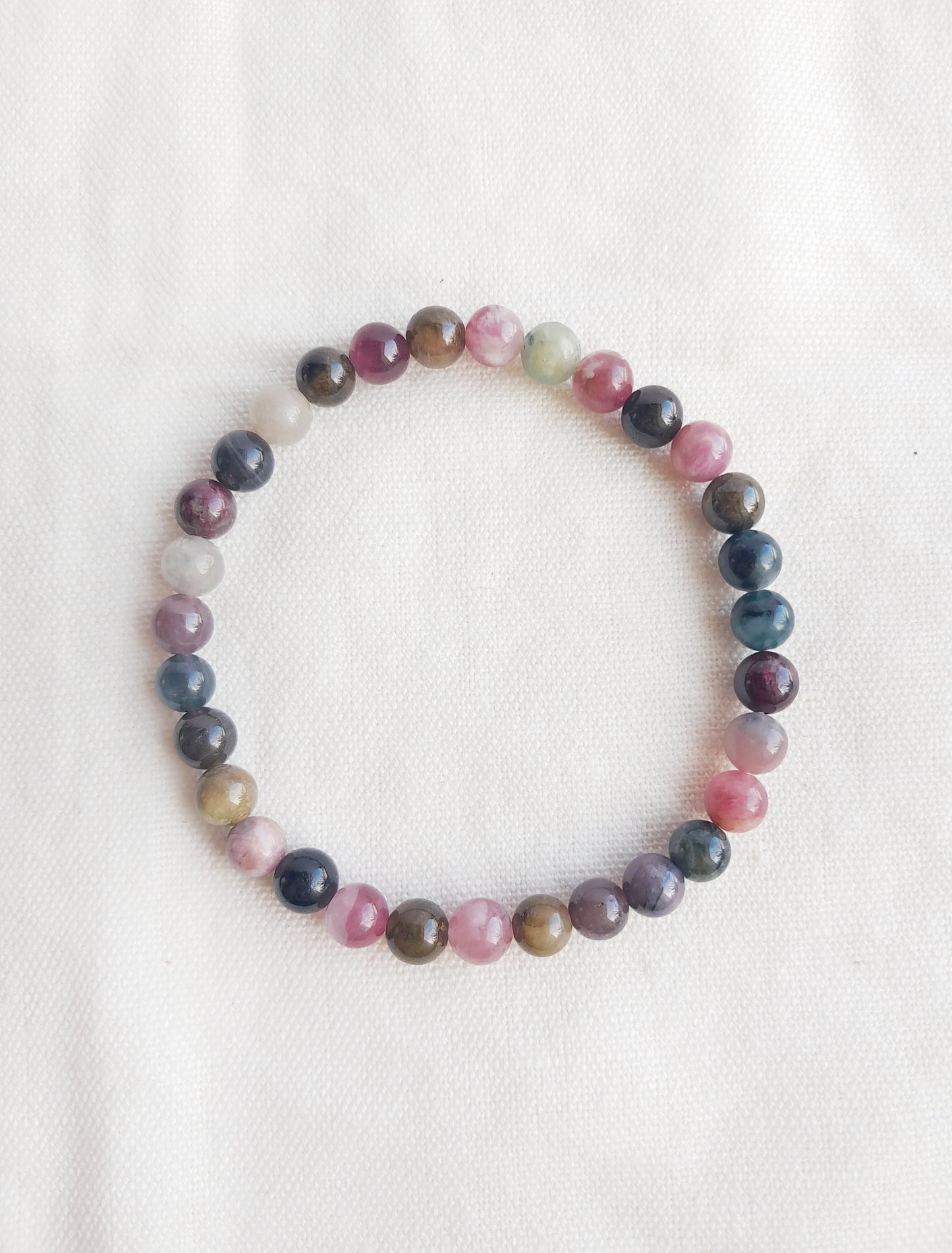 Bracelet en tourmaline 6mm