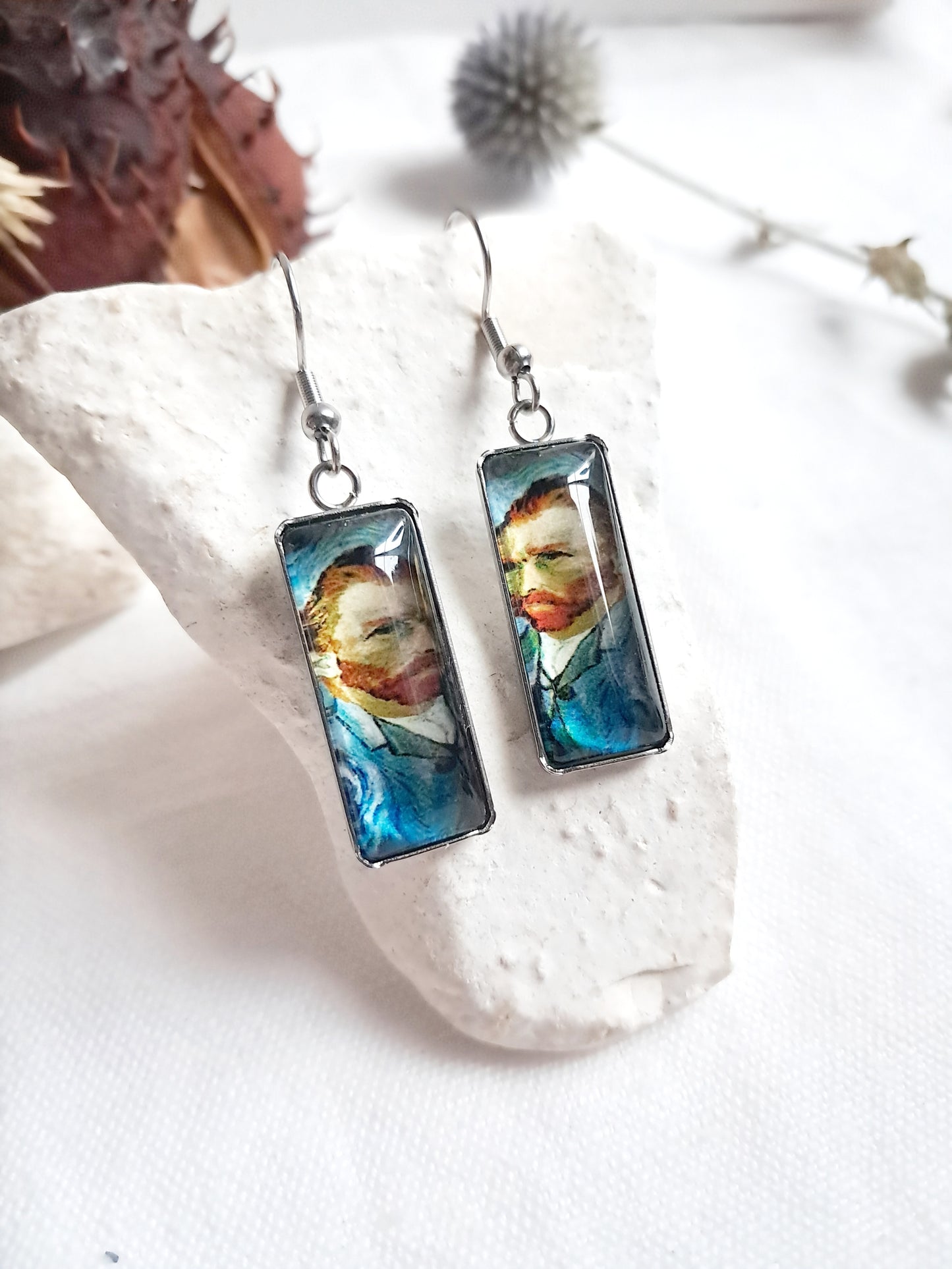 Boucles d'oreilles autoportrait de Van Gogh