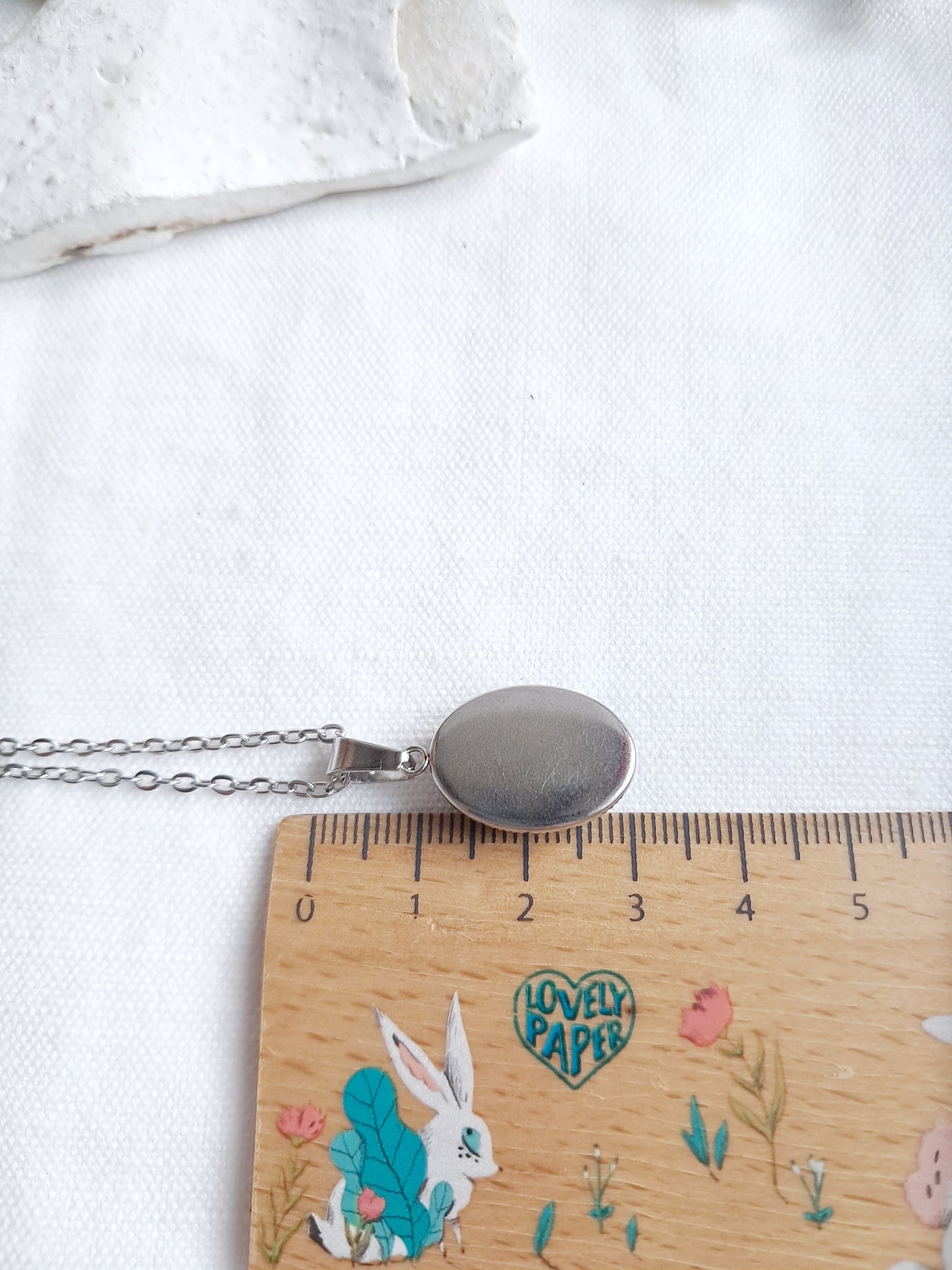 Collier en sodalite et acier inoxydable