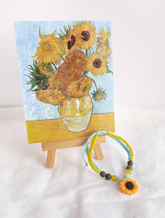 Bracelet shamballa "les tournesols" 