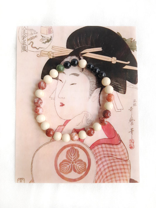 Bracelet de l'estampe "La beauté Tomimoto Itsutomi"