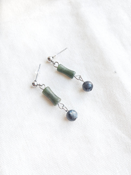 Boucles d'oreilles Le jardin de la Mousse