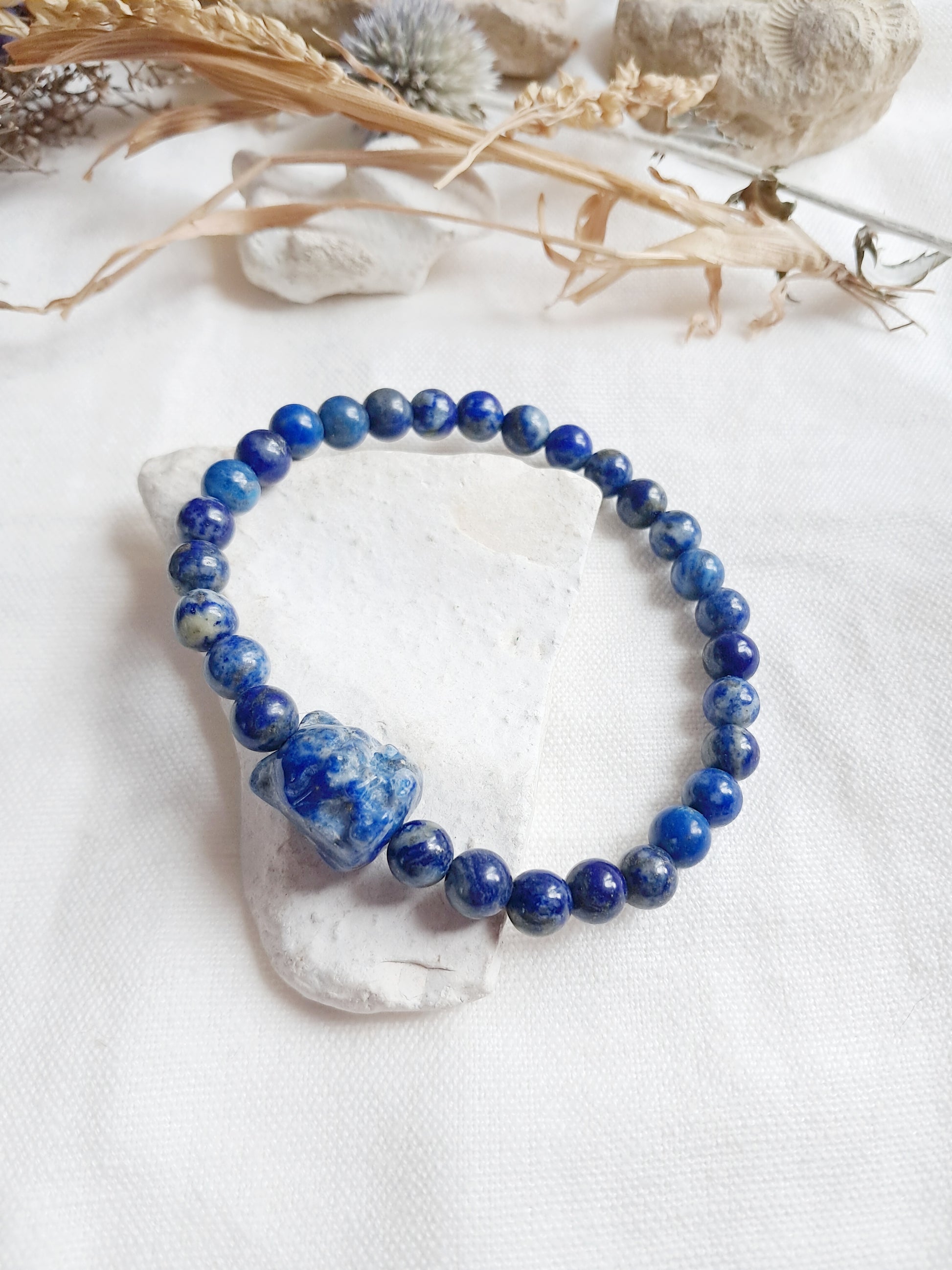 Bracelet renard à neuf queues en lapis-lazuli