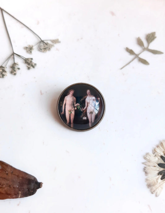 Broche Adam et Ève