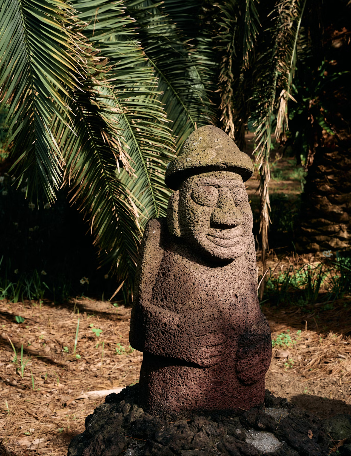 Bracelet Dolhareubang (돌하르방) en pierre de lave