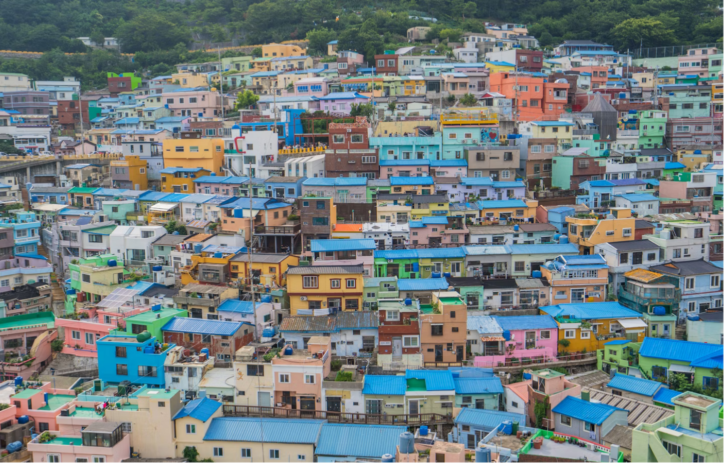 Bracelet du village de Gamcheon (감천문화마을) avec sa breloque maison en argent 925