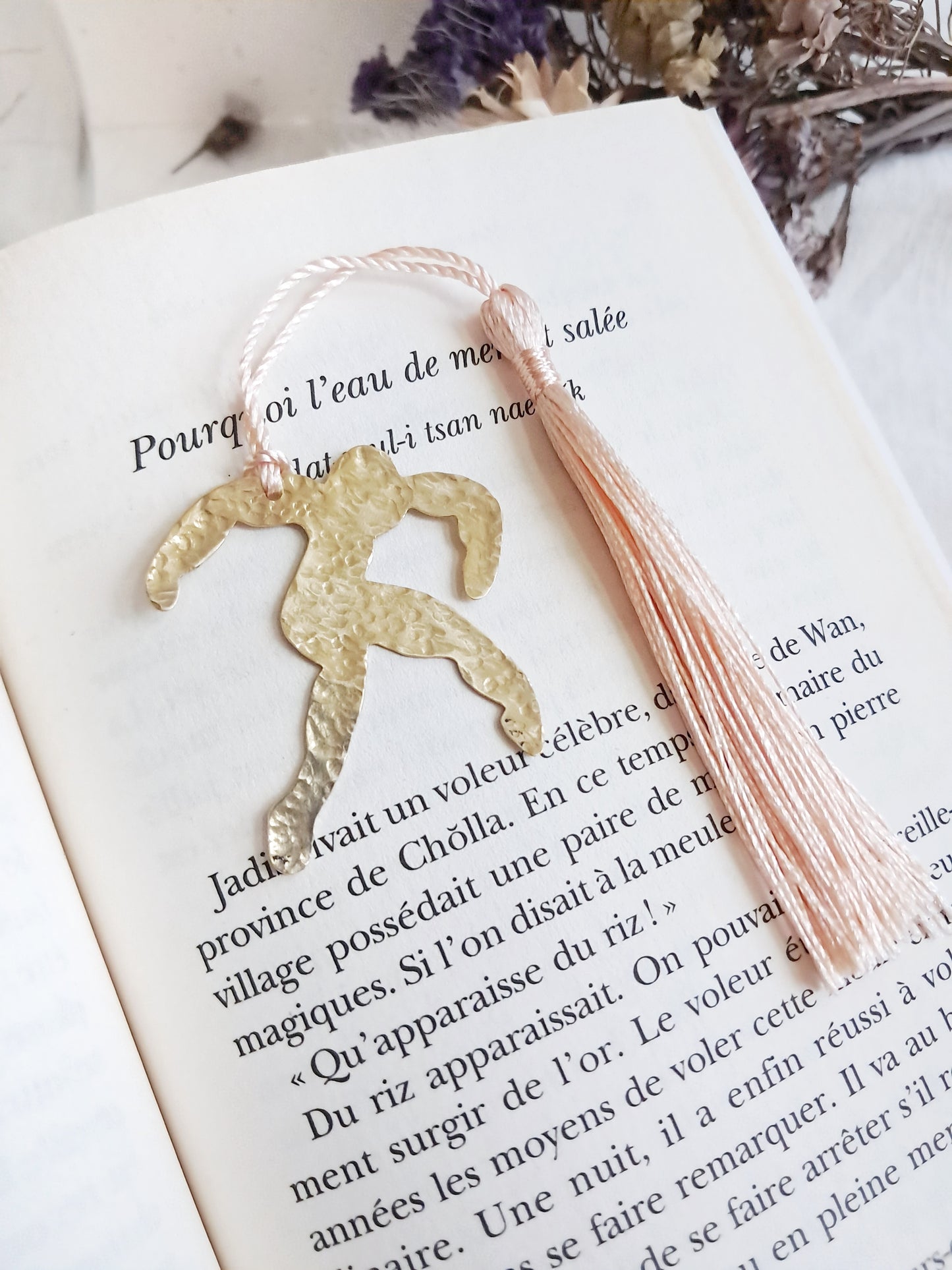 Marque-pages danseur inspiré de Matisse en laiton