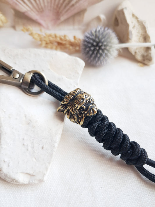 Porte-clés tigre en laiton