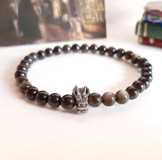 Bracelet le chemin de Traverse avec son dragon