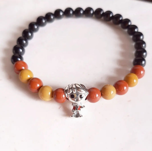 Bracelet Ron Weasley avec sa breloque