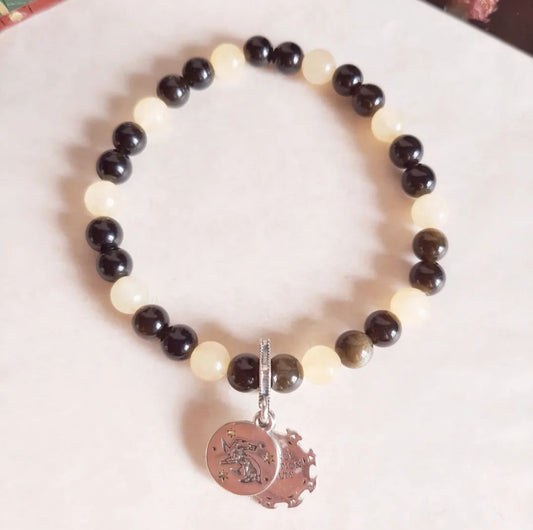 Bracelet Poufsouffle avec sa breloque