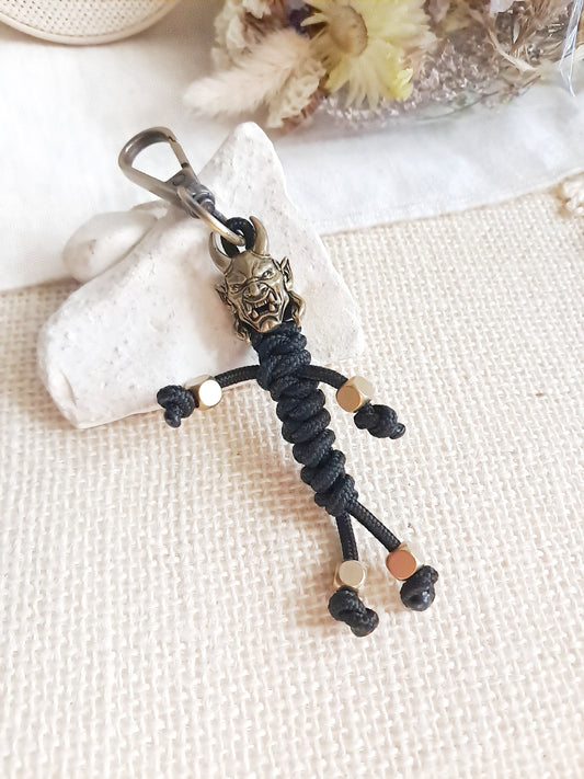 Porte-clés samouraï japonais en laiton