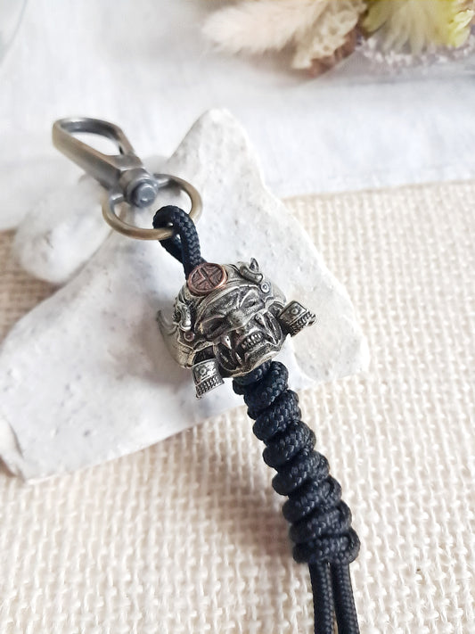 Porte-clés samouraï japonais en laiton