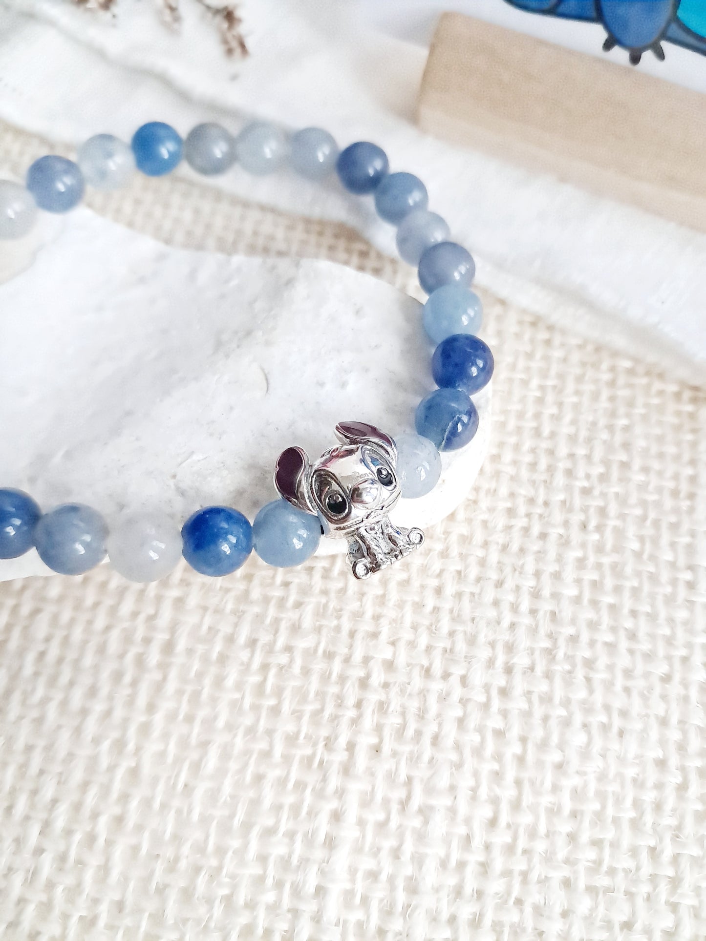 Bracelet Disney Stitch avec sa breloque en argent 925