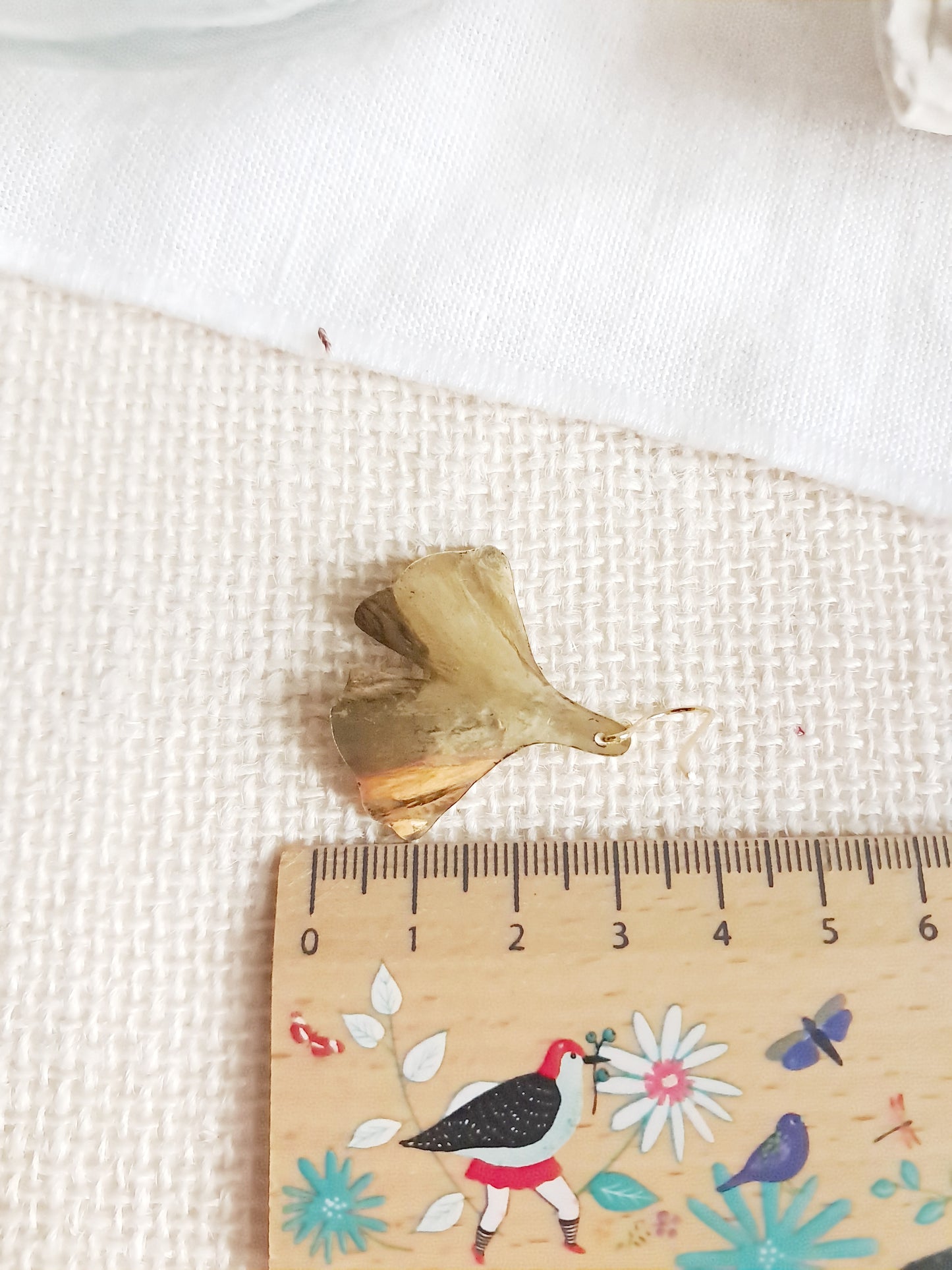 Boucles d'oreilles feuilles de ginkgo